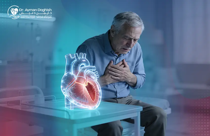 أعراض ضيق الصمام الميترالي في البداية والمراحل المتقدمة