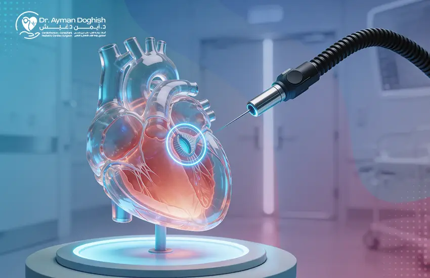 عملية تغيير الصمام الميترالي بالمنظار