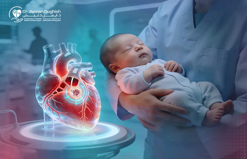 عيوب القلب الخلقية عند حديثي الولادة