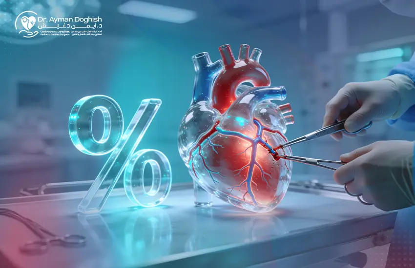 نسبة نجاح عملية انعكاس الشرايين عند الأطفال